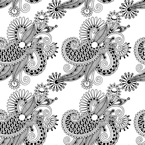 Seamless Pattern With Hand Drawn Doodle Ornate Vector Image