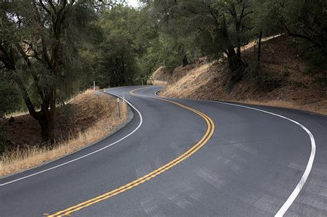 Winding Road Road Travel Sunrise Landscape Nature Curve Trip