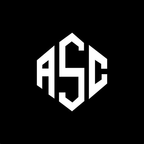 Diseño De Logotipo De Letra Asc Con Forma De Polígono Diseño De