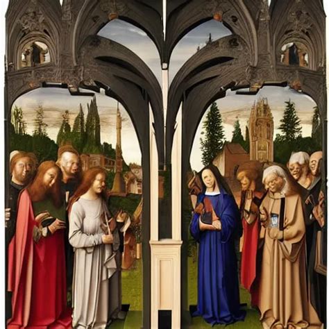 The Merode Altarpiece By Robert Campin Stable Diffusion