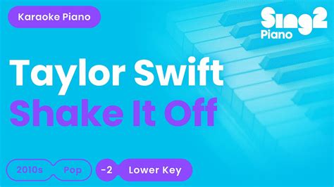Taylor Swift - Shake It Off (Lower Key) Piano Karaoke - YouTube