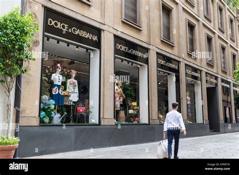 Milán Italia Agosto 10 2017 Dolce And Gabbana Tienda En Una Calle