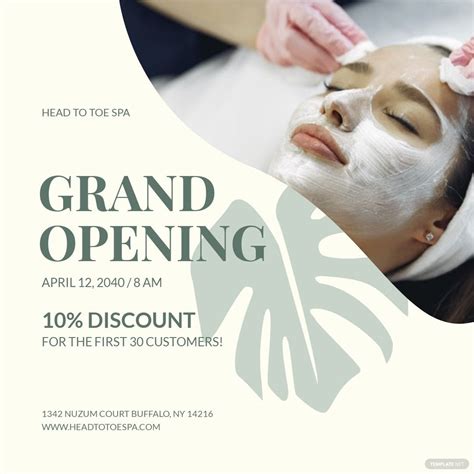 An Advertisement For A Spa With A Woman Getting Facial Mask