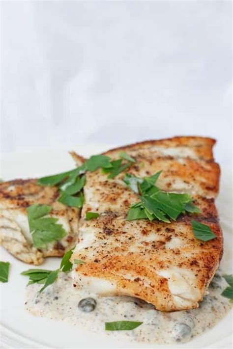 Barramundi Recipe Easy Seared Fish With Mustard Sauce