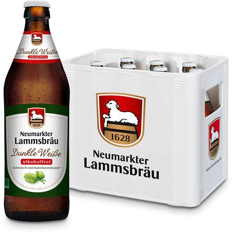 Lammsbräu BIO Dunkle Weisse Alkoholfrei Kiste 10x0 5 l MEHRWEG