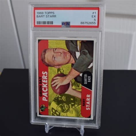 1968 Topps 1 Bart Starr PSA 5 Green Bay Packers EBay