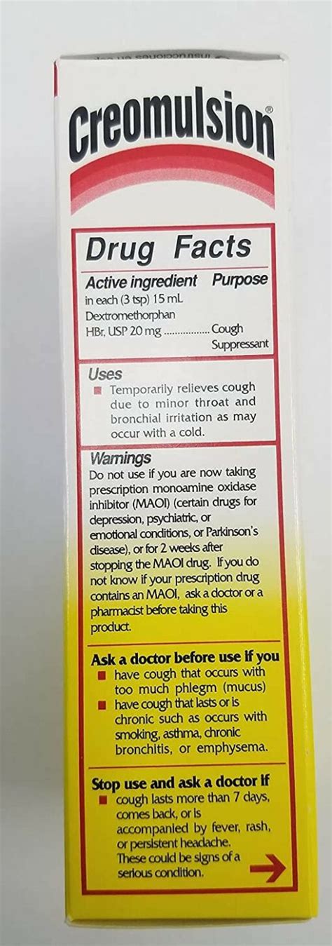 Creomulsion Adult Cough Medicine 4 Ounce Lifeirl