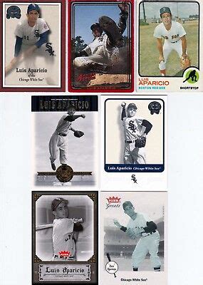 20 LUIS APARICIO All Different Cards Lot 1973 2015 White Red Sox