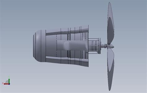 涡轮螺旋桨发动机3 Solidworks 2015 模型图纸免费下载 懒石网