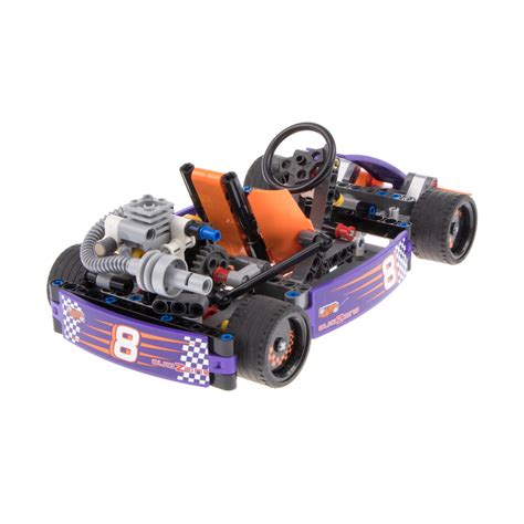 1x Lego Technic Set Auto Go Kart Renn Wagen 42048 lila unvollständig