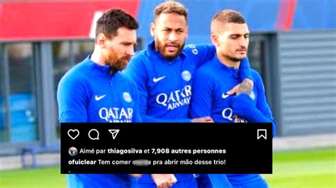 Thiago Silva crudele dopo la disfatta del PSG il like al post è un