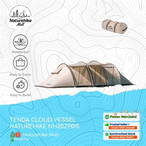 Jual Tenda Camping Glamping Tunnel Cloud Vessel Naturehike