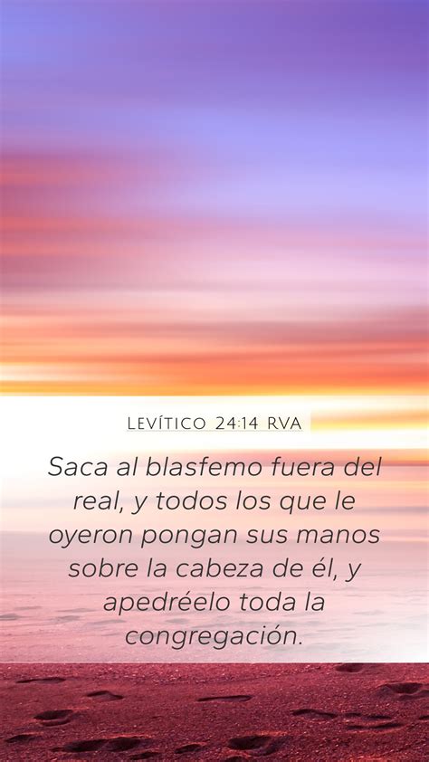 Levítico 24 14 RVA Mobile Phone Wallpaper Saca al blasfemo fuera del