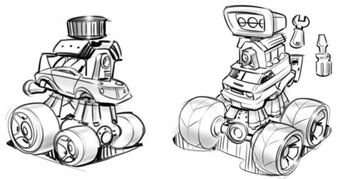 Tiny Robot | A Toy Design Sketch Site - sketching - Core77 Discussion Boards