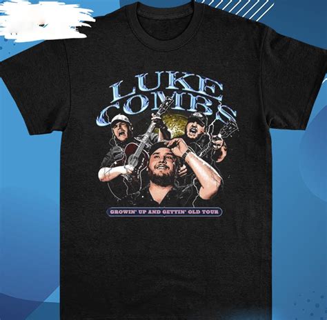 Luke Combs 2024 Tour Growing Up And Getting Old T Shirt S 5X Inspire