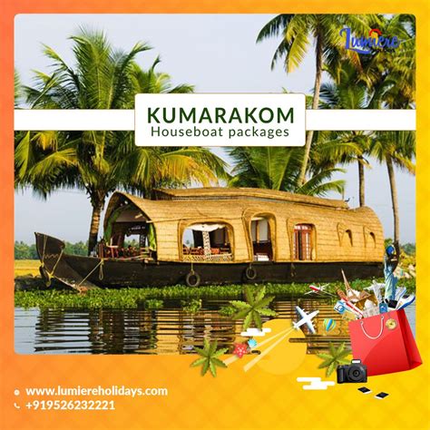 Kumarakom Houseboat Package | Kumarakom houseboat, House boat, Alleppey ...