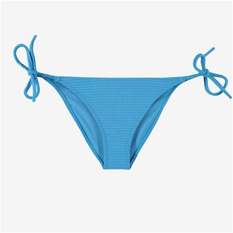 Calvin Klein Monogram Rib Kadın Mavi Bikini Altı Bikini Mayo