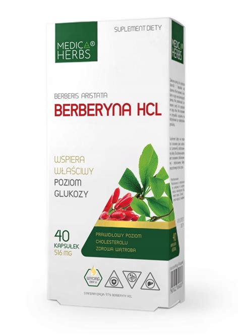 Medica Herbs Berberine Hcl Berberyna Ekstrakt Allegro Pl