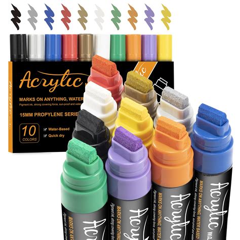 Amazon.com: Sistavo Graffiti Markers Paint Markers 15mm Jumbo Felt Tip ...