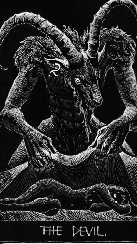 Dark Art Illustration of a Horned Demon