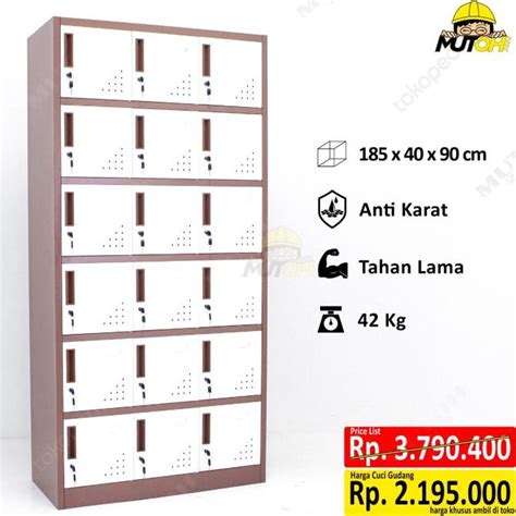 Jual Loker Besi Locker Besi 18 Pintu Lc318 Shopee Indonesia