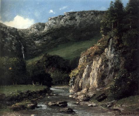 Reproduções De Pinturas Fluxo nas montanhas Jura 1873 por Gustave