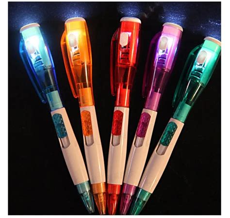 Unids Lote Bol Grafo Con Luz Antorcha Pen Led Multifunciton Pluma