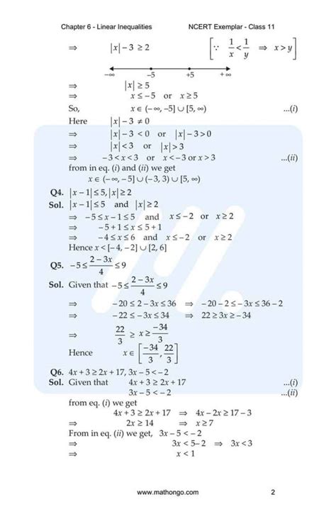 Ncert Exemplar For Class 11 Maths Chapter 6 Mathongo