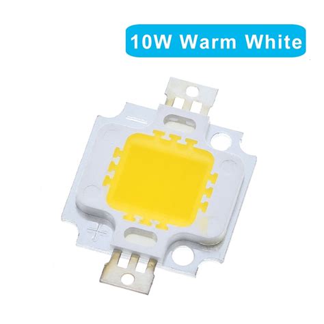 ชิปหลอดไฟสปอตไลท์ Led 10w 20w 30w 50w 100w Dc 12v 36v สีขาวอบอุ่น Diy