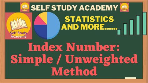 Index Number Simple Unweighted Method YouTube