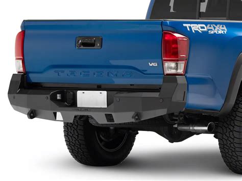 Tacoma Fortis Rear Bumper Textured Black 16 23 Tacoma Free Shipping