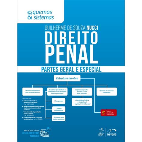 Livro Direito Penal Partes Geral E Especial Esquemas Sistemas