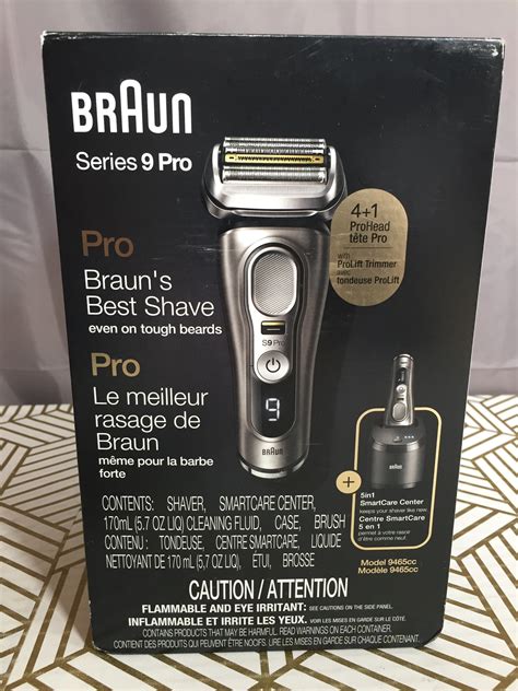 Braun Electric Razor For Men Series 9 Pro 9465cc Wet And Dry Electric F