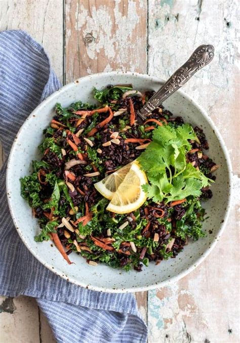 Forbidden Rice Salad With Turmeric And Kale Choosing Chia