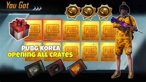 Pubg Mob Le Korea Open Ng All Crates Pubg Kr Opening Crates Pubg