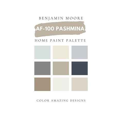 Pashmina Color Palette Coordinating Benjamin Moore Paint Colors For The