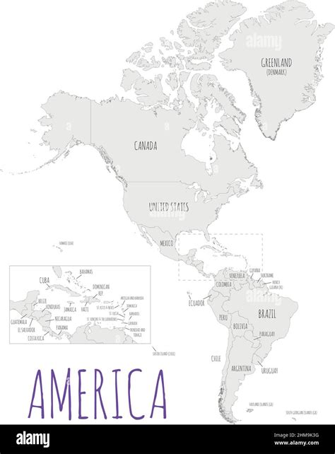 Ilustracion De Mapa Politico De America En Cuatro Tonos De Naranja Images