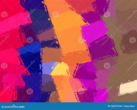 Geometric Shape Color Block Pattern Background Stock Illustration