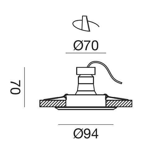 Perfil 9010 Belfiore AVIOR P003C Empotrable Alumite