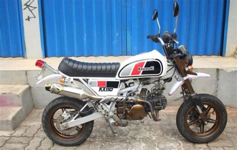 Modifikasi Motor Kawasaki Ksr Disulap Jadi Mini Tracker Kumparan