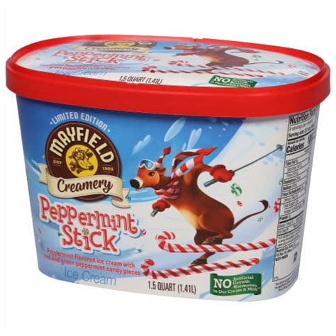 Mayfield Creamery Peppermint Stick Ice Cream 1 5 Qt Kroger