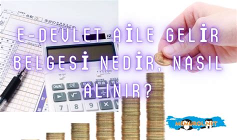 E Devlet Aile Gelir Belgesi Nedir Nas L Al N R Sgk Memur Ol Net