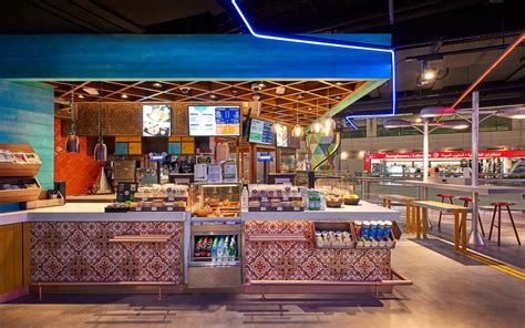 Food Village, Dubai International Airport - Restaurant Interior Design ...
