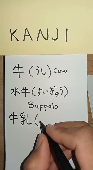 Japanese Kanji Milk Menulis Kanji Susu Bacanya Gyunyu Kanji Menulis