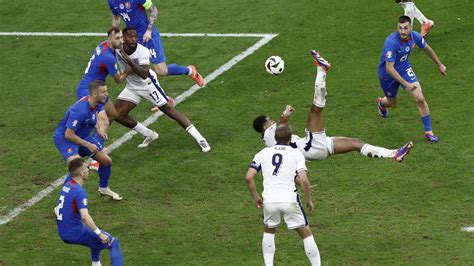 Bellingham Bicycle Kick Euro 2024 England Vs Slovakia YouTube