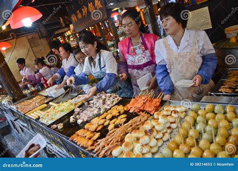 Chinese Street Food Stands Editorial Stock Photo Image Of Boiled