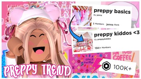 Preppy Roblox Trend How To Grow Your Group Fast Earn Robux Members More Youtube