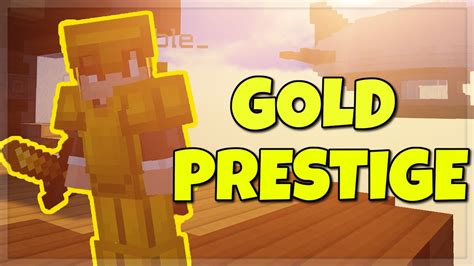 Hitting Gold Prestige In Hypixel Bedwars Youtube