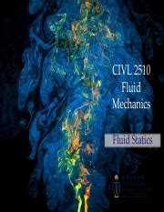 Lecture Fluid Statics Pdf Civl Fluid Mechanics Fluid Statics