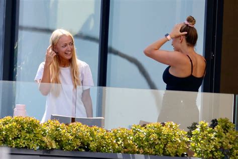 JACKIE O Works Out with Her Personal Trainer at Her Home in Coogee ...